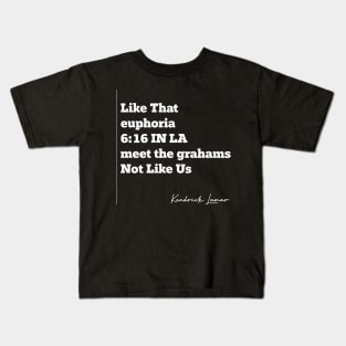 Kendrick's Diss Tracks Kids T-Shirt